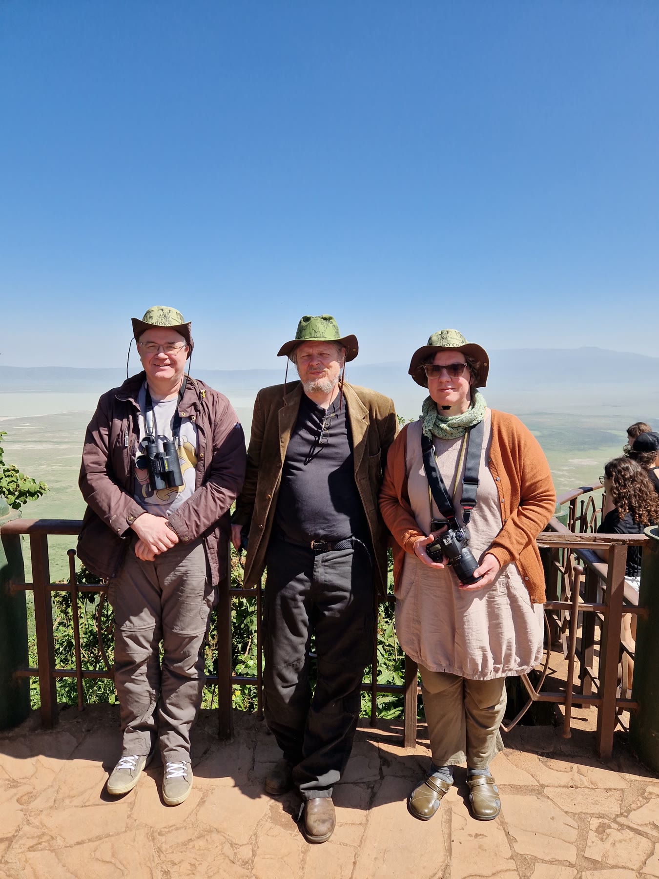 Ferðalangar við Ngorongoro-gíg